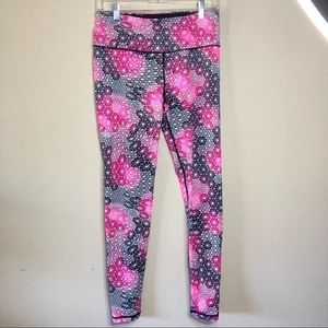 Victoria’s Secret VSX Knockout Printed Leggings Pink Black Medium